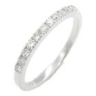 Vendome Aoyama Diamond Ring K18WG White Gold Clear Used US size #7.5 #7.75