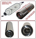 Universal T304 Stainless Steel Exhaust Performance Silencer 17"X5"X 58Mm- Bee2