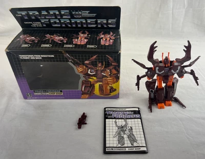 Transformers G1 Vintage Insecticon Chop Shop with Box & Instructions. - Image 1 of 4