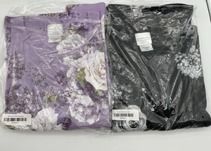 2 - Morning Sun Long Sleeve Tops Floral, Womens Large, Rhinestones - Picture 1 of 9