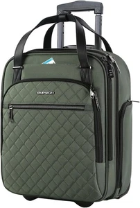 Underseat Carry On Wheeled - 16" Carry on Bag with Wheels 16 Inch Green - Picture 1 of 8