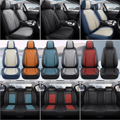 For BMW 1 2 3 4 5 6 7 8 series 740i 750i 5-Seat full Set PU Leather Seat Cover - Image 1 of 4