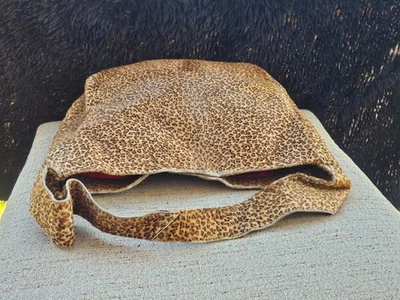 Vintage BOTTEGA VENETA Handbag Brown Animal Print Tote Bag Made in Italy Auth - Image 1 of 4