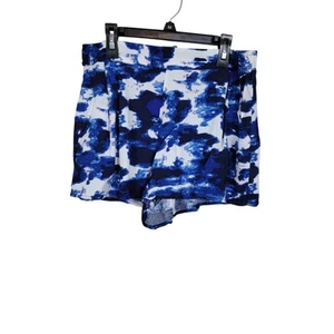 Michael Stars New With Tag Size Medium Flat Front Shorts Blue & White "Cloud" - Picture 1 of 5