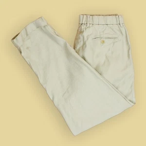 Todd Snyder Stone Baumwolle Leinen vorne flach elastischer Kordelzug Bund Hose M - Bild 1 von 9