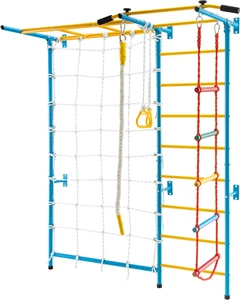 HONEY JOY Indoor Jungle Gym, 7-In-1 Steel Home Playground with Monkey Bars, R... - Picture 1 of 12