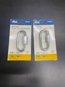 Lot Of 2 Blue Hawk Quick Link 5/16" 0656951 FREE SHIPPING b - Picture 1 of 2