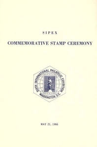 #1310 First Day Ceremony Program 5c SIPEX Stamp - Picture 1 of 2