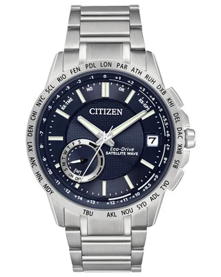 Reloj Citizen Hombre Satellite GPS Perpetual Plateado Eco-Drive 44MM CC3000-89L Foto 1 de 3