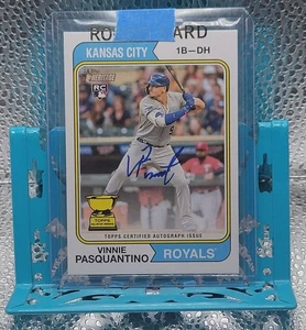 2023 Topps Heritage Real One Autographs Royals Vinny Pasquantino Rookie ROAVP - Picture 1 of 2