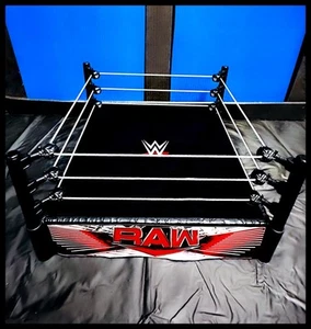 Custom Mattel WWE RAW Wrestling Ring Play-set 6” Figure 2025 Netflix Toy Arena - Picture 1 of 1