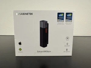 Sabinetek SMARTMIKE+ Wireless Bluetooth Lavalier Lapel Mic Apple Android VLOG - Picture 1 of 6