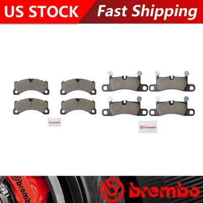 Pastillas de freno delanteras + traseras de cerámica para Porsche Cayenne 2013 - Brembo Premium OE Foto 1 de 4