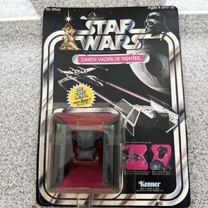 SEALED Star Wars A New Hope Darth Vader Tie Fighter Die Cast Carded NIB Vintage - Picture 1 of 7