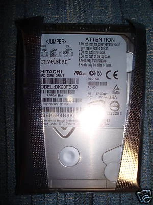  60GB HITACHI DK23FB FOR IBM & OTHERS NEW  - Image 1 of 4