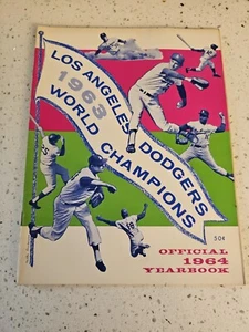 ANUARIO DEL EQUIPO DE LOS ANGELES DODGERS 1964-FOTOS-ESTADÍSTICAS-DON DRYSDALE-MLB De colección  - Imagen 1 de 9