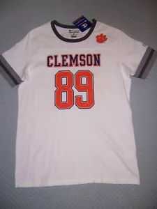 New Champion Clemson Tigers Women Front back logo short sleeve M t shirt NWT - Picture 1 of 5