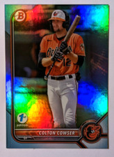 2022 BOWMAN 1ST EDITION SKY BLUE FOIL COLTON COWSER BPPF-49
