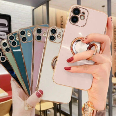 Case for iPhone 17 16 15 14 12 13 Pro Max 8 Magnetic Shockproof Ring Phone Cover
