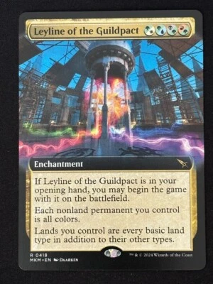 1x MTG Leyline of the Guildpact (Extended Art) - Murders at Karlov Manor (MKM) - Image 1 of 2