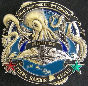 Naval Submarine Support Command Pearl Harbor Challenge Coin - Bild 1 von 2