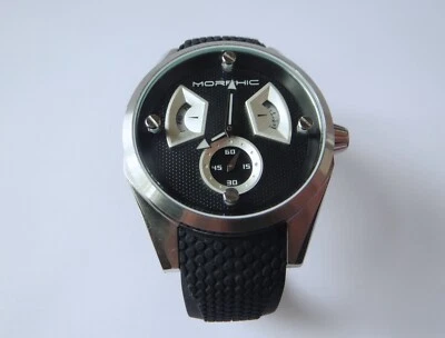 Reloj de silicona Morphic MPH3402 M34 Series negro/negro/plateado para hombre Foto 1 de 4