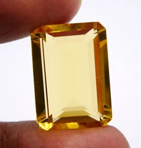 16x22 MM Lab Created Citrine Octagon Cut Loose Gemstone 24 Cts 1 Pcs P-3500 - Picture 1 of 1