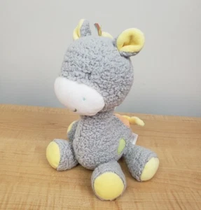 Juguete de peluche suave gris y amarillo Okie Dokie 10" jirafa bebé sonajero 2016 - Imagen 1 de 13
