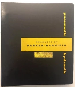 Parker Hannifin Pneumatic Hydraulic Product Catalog 1960s Salesmans Book Vtg 63 - Picture 1 of 12