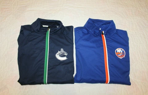 NWT Womens NHL GIII Full Zip Windbreaker Jacket w/ Mesh Lining Multiple Teams! Cover