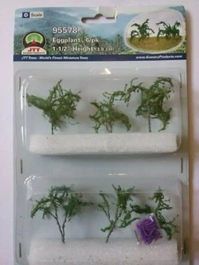 JTT Scenery O Scale 1 1/2" Eggplant (6-pk) #95578 ~ TS - Picture 1 of 2