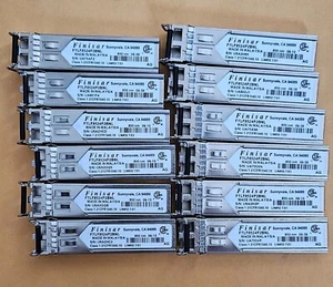 12 X Finisar FTLF8524P2BNL 1000Base-SX 850nm SFP Transceiver Module - Bild 1 von 1
