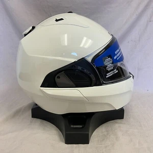 Shark EVO ES Modular Motorcycle Helmet Gloss White Medium M - Picture 1 of 6