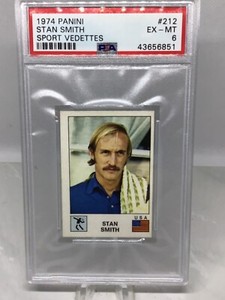 1974 Panini Sport Vedettes #212 Stan Smith PSA 6 (4 in all grades)