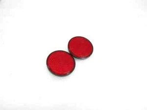 BRAND NEW VINTAGE UNIVERSAL RED REFLECTOR PAIR - Picture 1 of 4