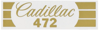 Cadillac 472 Air Cleaner Snorkel Decal For 1968-1974 DeVille Eldorado Fleetwood - Image 1 of 4