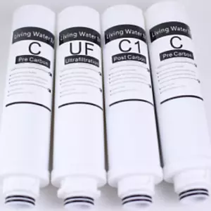 REPLACEMENT FILTERS FOR LIVING WATER 4 PIECES*FAST SHIPMENT* - Picture 1 of 1