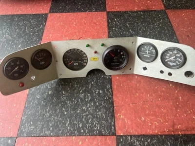 1970 1971 1972 1973 CAMARO ALLUMINUM DASH GUAGE PANEL INSERT W/ AUTOMETER GUAGES Foto 1 de 4