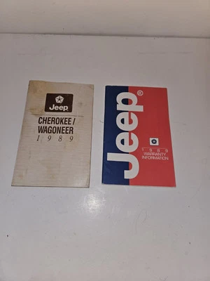 Jeep Cherokee/Wagoneer 1989 manual del propietario libro y folleto de información de garantía Foto 1 de 3