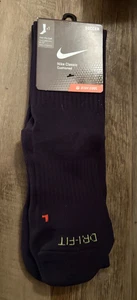 Brand New Nike Classic Cushioned Over The Calf Soccer Sock Men 8-12 Black - Picture 1 of 3