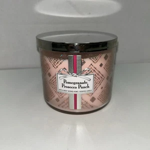 Bath & Body Work 3 Wick Scented Candle Pomegranate Prosecco Punch 14.5oz New - Picture 1 of 3