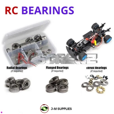 RCScrewZ Metal Shielded Bearings hpi004b for HPI Racing Micro RS4 1/18 RC | KIT - Image 1 of 4