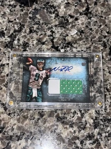 2012 Topps Inception Nick Foles Eagles Autographed Jumbo Kelly Green PW Patch RC - Picture 1 of 2