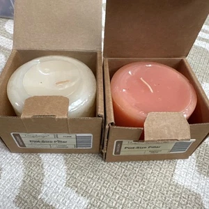 (2) Vela de pilar Longaberger nueva tamaño pinta: avellana floral de madera de perro y vainilla - Imagen 1 de 3