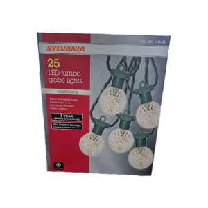 SYLVANIA JUMBO GLOBE LED 25W BULBS W/ 25 LIGHTS 1598465, WARM WHITE - Picture 1 of 2
