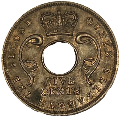 1956 East Africa 5 Cents - Combined Shipping - Lot C56 - Image 1 of 2