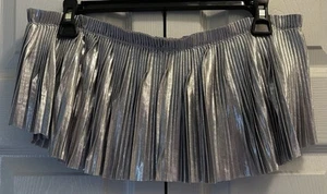 Savage x Fenty Metallic Silber Trägerlos Plissee Lame Bralette Gr. XL NEU - Bild 1 von 4