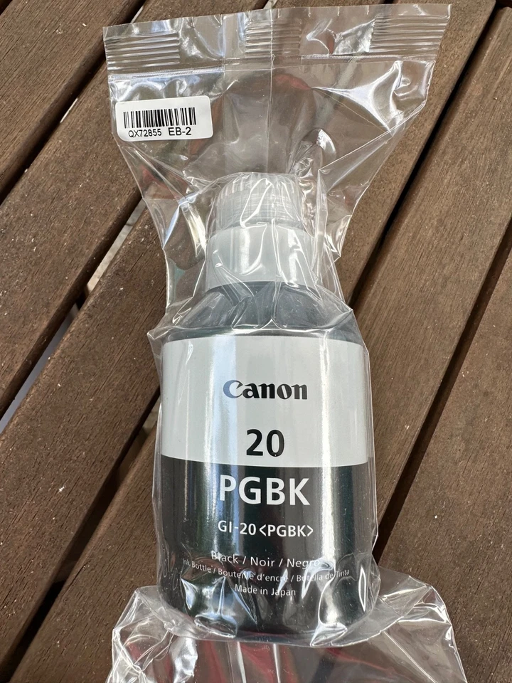 NEW Canon 20 PGBK PIXMA Black Printer Ink Bottles - Image 1 of 4