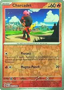 Charcadet Paradox Rift Pokemon TCG 025/182 Reverse Holo Comune  - Foto 1 di 1