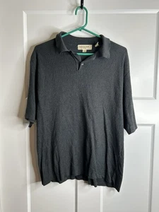 Pronto Uomo Firenze Herren Gr. Large/52 Kurzarm Kragen Pullover Grau 6304 - Bild 1 von 7